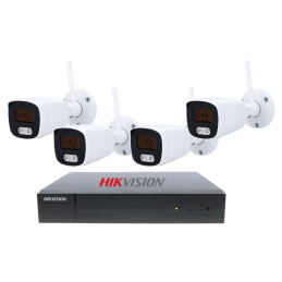 Kit Videovigilância 4 Câmaras IP Wi-Fi 6 4MP + NVR 8 Canais
