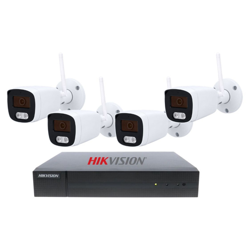 Kit Videovigilância 4 Câmaras IP Wi-Fi 6 4MP + NVR 8 Canais